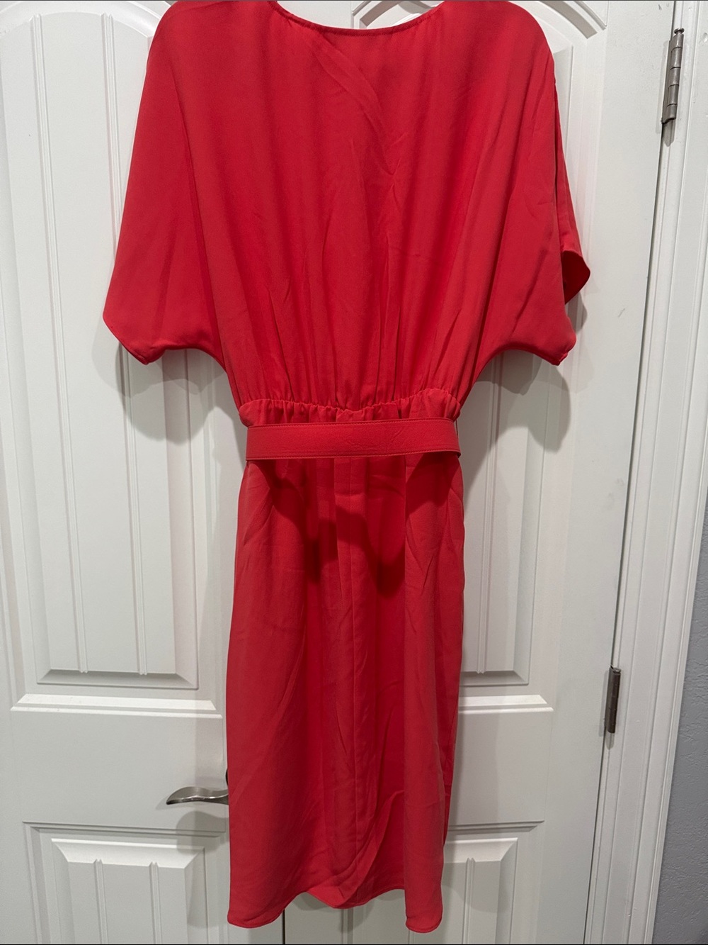 Trina Turk Coral-orange Belted Dress, NWT, 10 - Picture 4 of 4